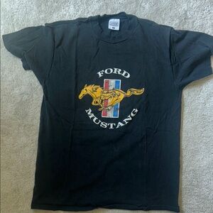 Vintage Ford Mustang Black Short Sleeve Tee//Vintage 1990’s Nice Man Tag